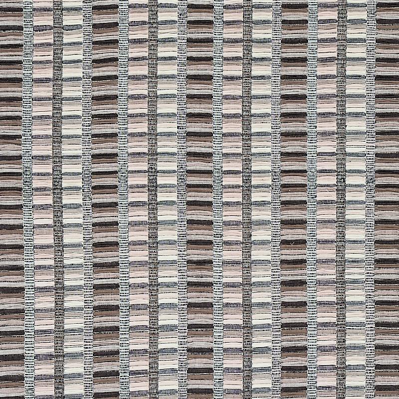 Schumacher Palopo Hand Woven Stripe Black Fabric