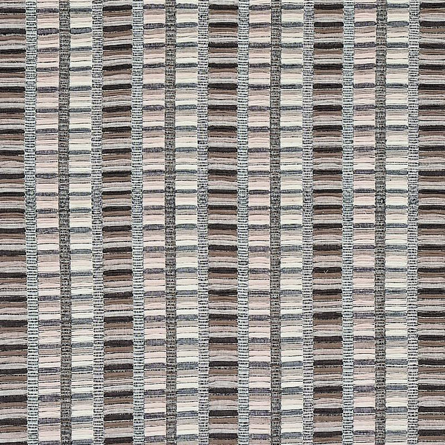 Schumacher Palopo Hand Woven Stripe Black Fabric