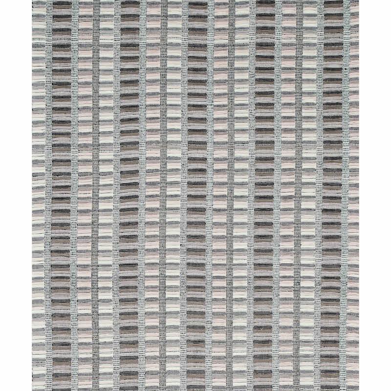 Schumacher Palopo Hand Woven Stripe Black Fabric