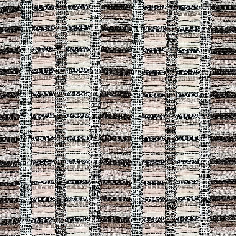 Schumacher Palopo Hand Woven Stripe Black Fabric