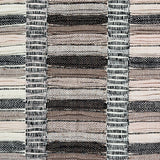 Schumacher Palopo Hand Woven Stripe Black Fabric