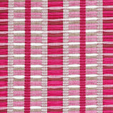 Schumacher Palopo Hand Woven Stripe Flamingo Fabric