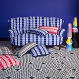 Schumacher Palopo Hand Woven Stripe Azul Fabric
