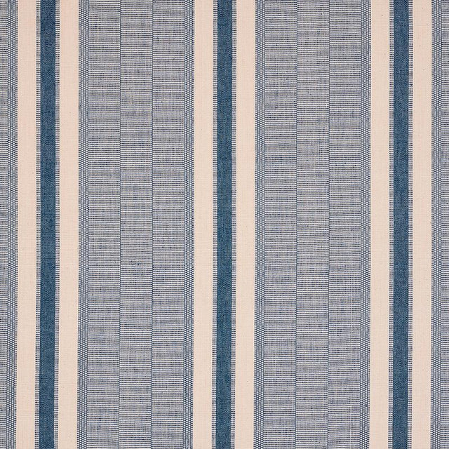 Schumacher Ipala Hand Woven Stripe Ocean Fabric