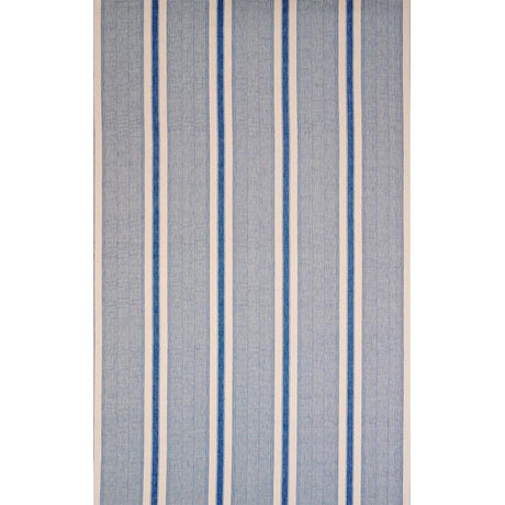 Schumacher Ipala Hand Woven Stripe Ocean Fabric