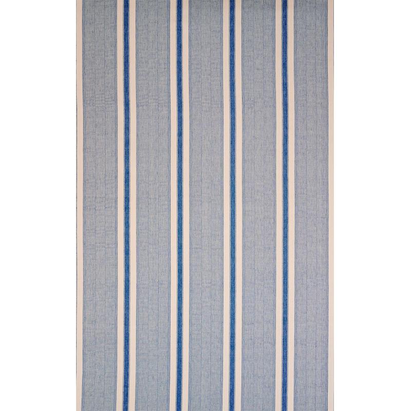 Schumacher Ipala Hand Woven Stripe Ocean Fabric