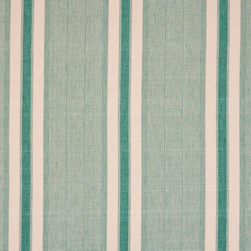 Schumacher Ipala Hand Woven Stripe Duck Egg Fabric