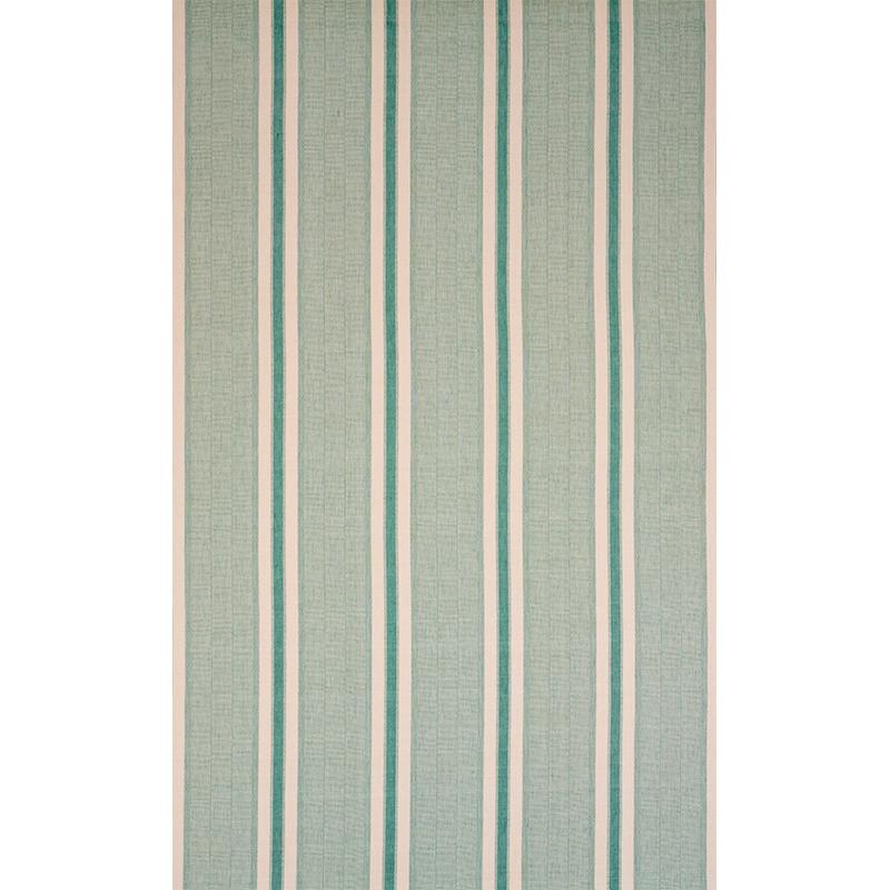 Schumacher Ipala Hand Woven Stripe Duck Egg Fabric