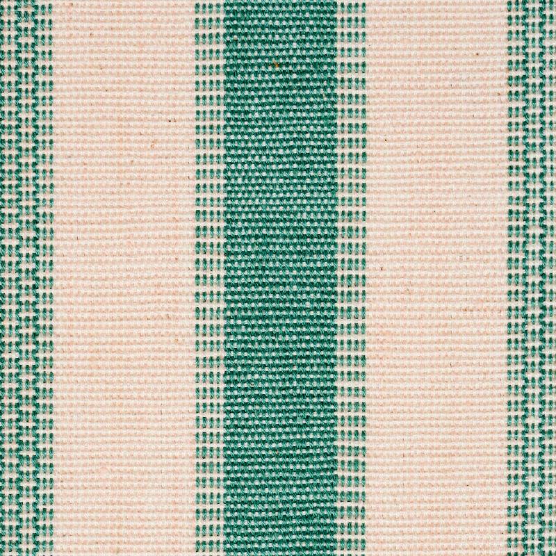 Schumacher Ipala Hand Woven Stripe Duck Egg Fabric