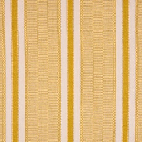 Schumacher Ipala Hand Woven Stripe Yellow Fabric