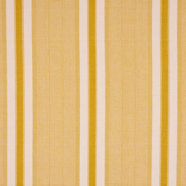Schumacher Ipala Hand Woven Stripe Yellow Fabric