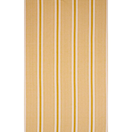 Schumacher Ipala Hand Woven Stripe Yellow Fabric