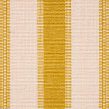 Schumacher Ipala Hand Woven Stripe Yellow Fabric
