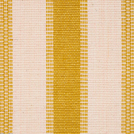 Schumacher Ipala Hand Woven Stripe Yellow Fabric