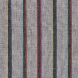 Schumacher Corcha Hand Woven Stripe Mono Multi Fabric