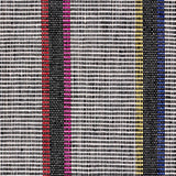 Schumacher Corcha Hand Woven Stripe Mono Multi Fabric