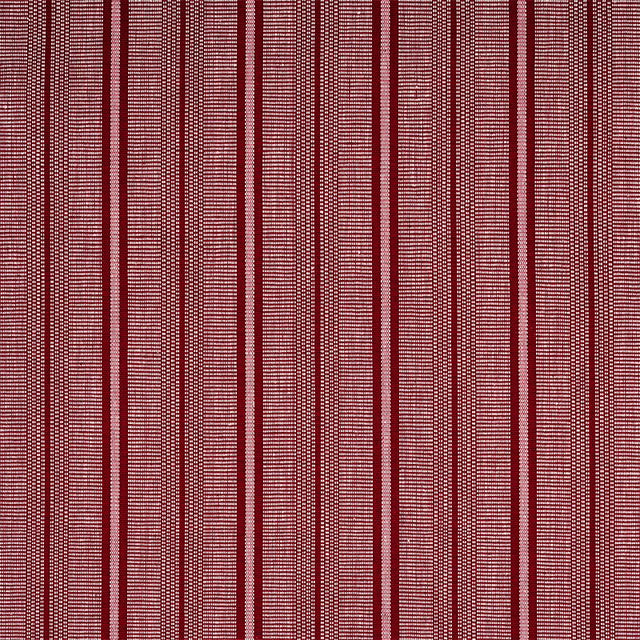 Schumacher Panan Hand Woven Stripe Claret Fabric