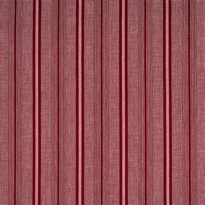Schumacher Panan Hand Woven Stripe Claret Fabric