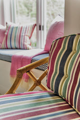 Schumacher Circo Hand Woven Stripe Carnival Fabric