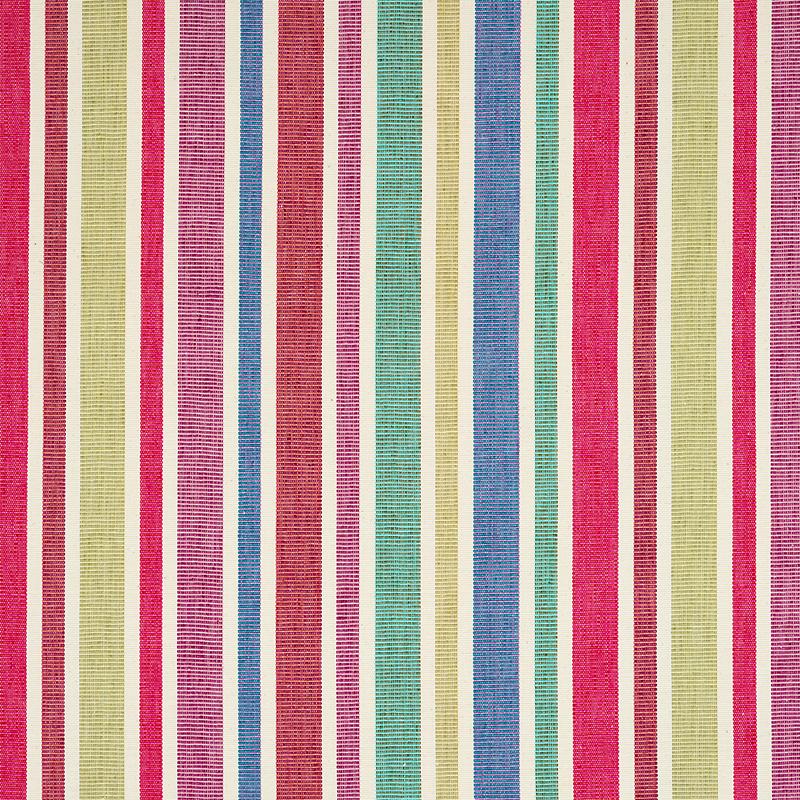 Schumacher Circo Hand Woven Stripe Carnival Fabric