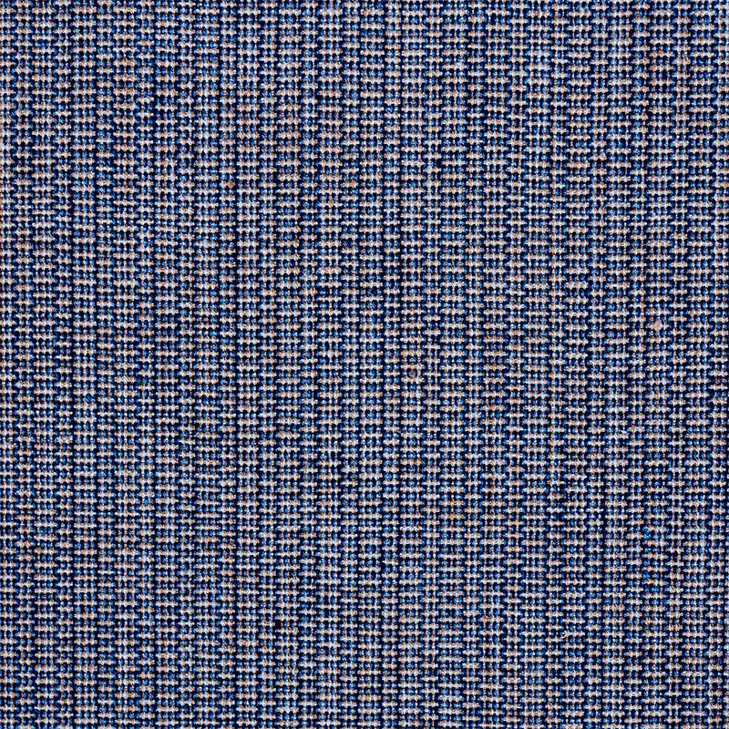 Schumacher Ispa Hand Woven Plain Indigo Fabric