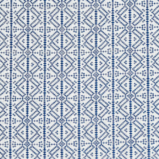 Schumacher Poxte Hand Woven Navy Fabric