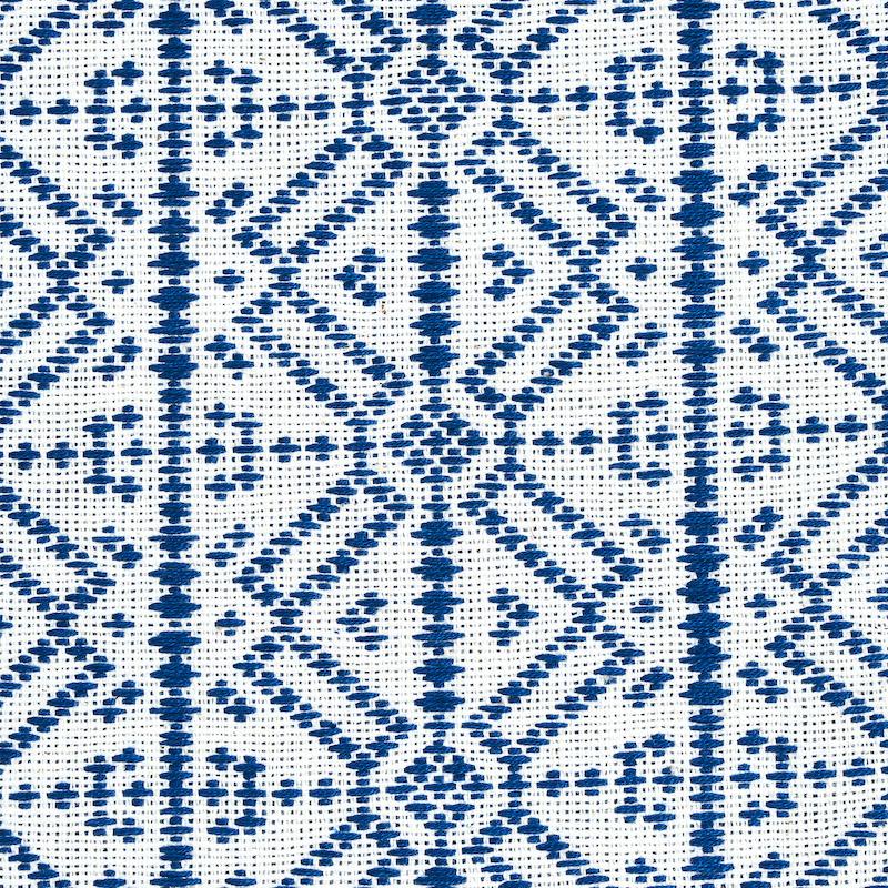 Schumacher Poxte Hand Woven Navy Fabric