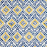 Schumacher Ocosito Hand Woven Blue Fabric