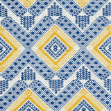 Schumacher Ocosito Hand Woven Blue Fabric