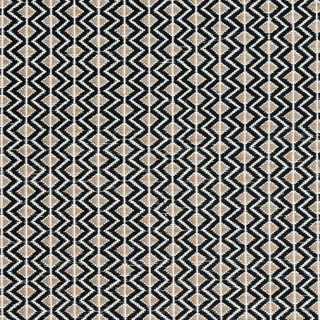 Schumacher Pinula Hand Woven Black Fabric