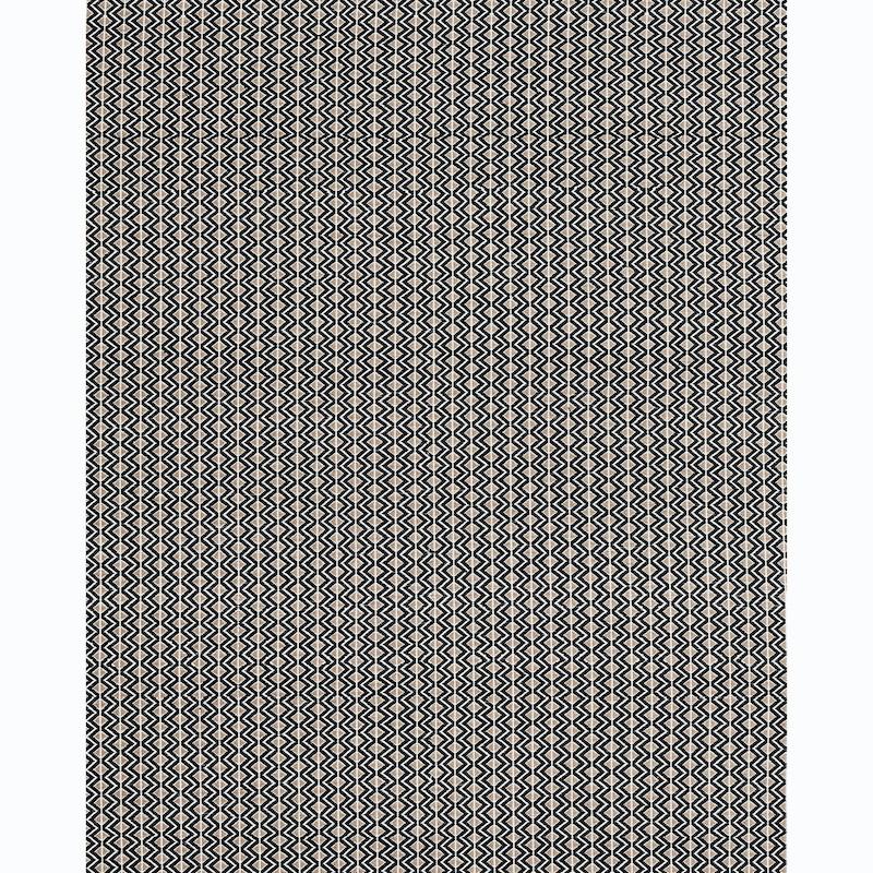 Schumacher Pinula Hand Woven Black Fabric