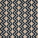 Schumacher Pinula Hand Woven Black Fabric