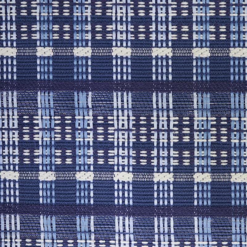 Schumacher Zealand Check Denim Fabric
