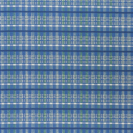 Schumacher Zealand Check Peacock Fabric
