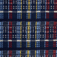 Schumacher Zealand Check Navy Multi Fabric