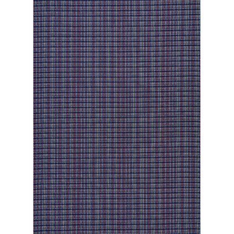 Schumacher Zealand Check Navy Multi Fabric
