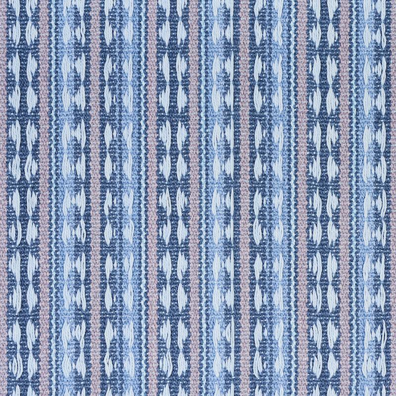 Schumacher Tarnby Stripe Sky Fabric