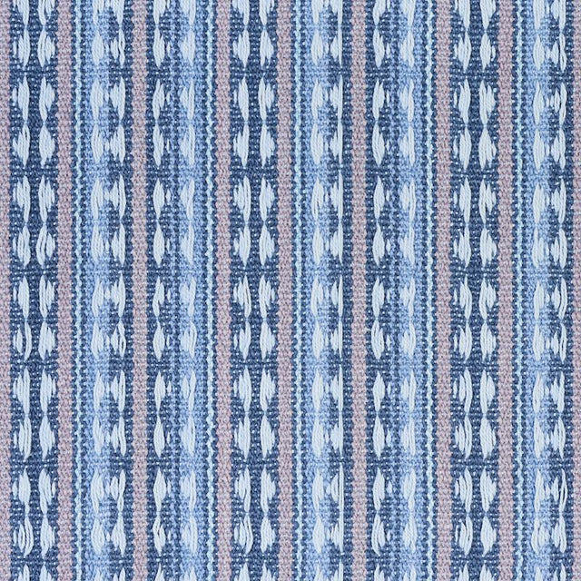 Schumacher Tarnby Stripe Sky Fabric