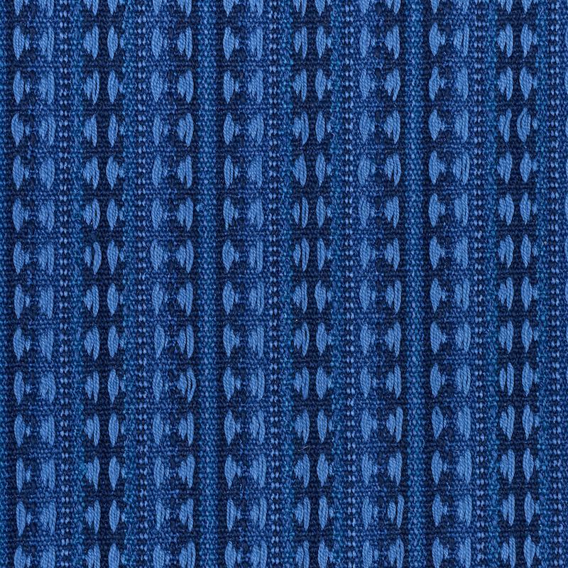 Schumacher Tarnby Stripe Indigo Fabric