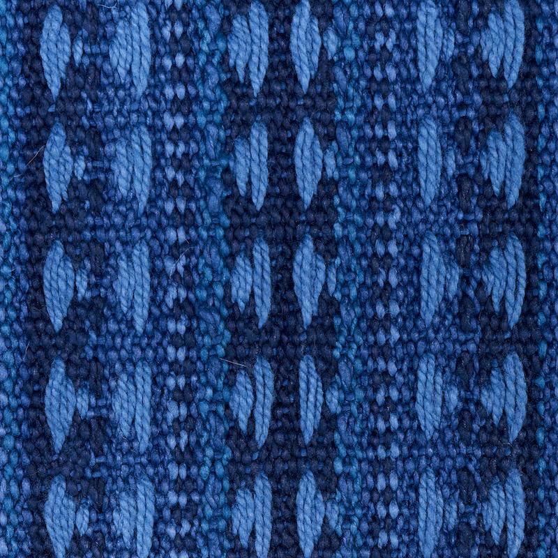 Schumacher Tarnby Stripe Indigo Fabric