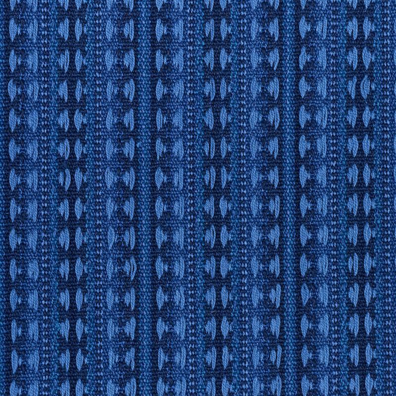 Schumacher Tarnby Stripe Indigo Fabric