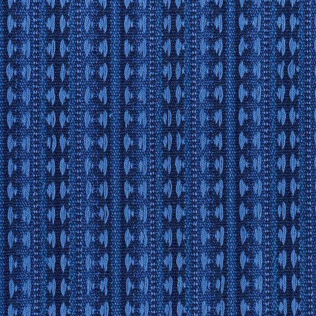 Schumacher Tarnby Stripe Indigo Fabric