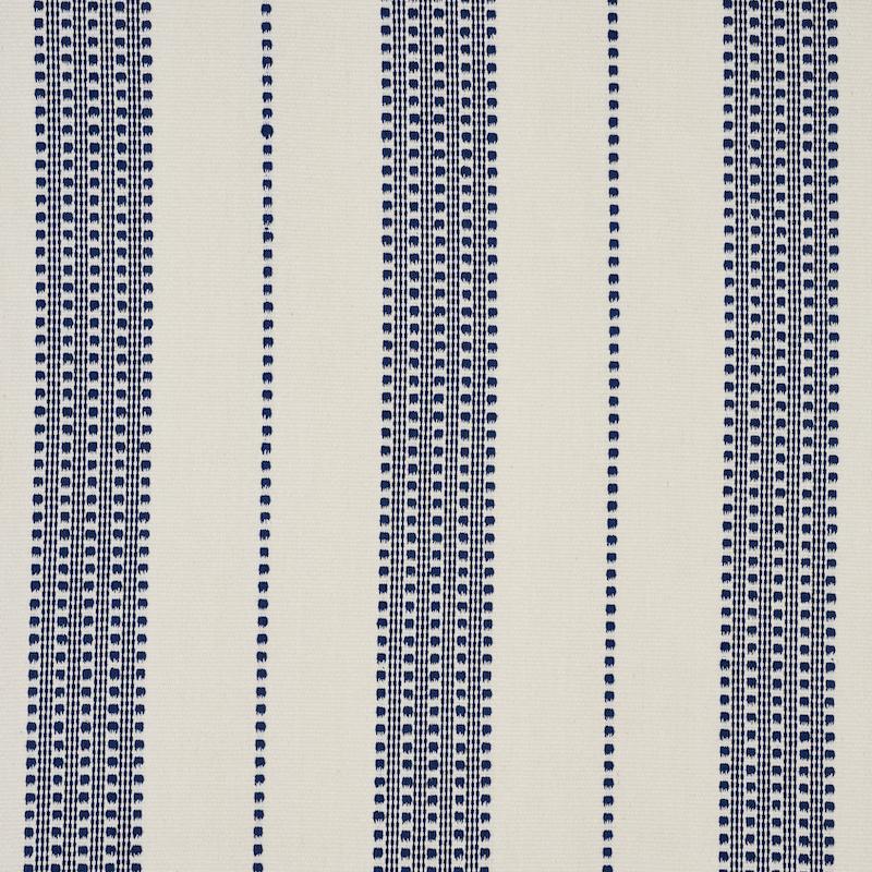 Schumacher Lubeck Stripe Navy Fabric
