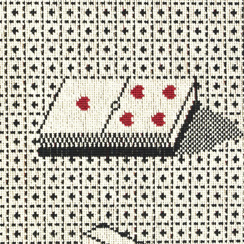 Schumacher Domino Pingl Black Fabric