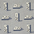Schumacher Domino Pingl Blue Fabric