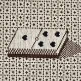 Schumacher Domino Pingl Brown Fabric