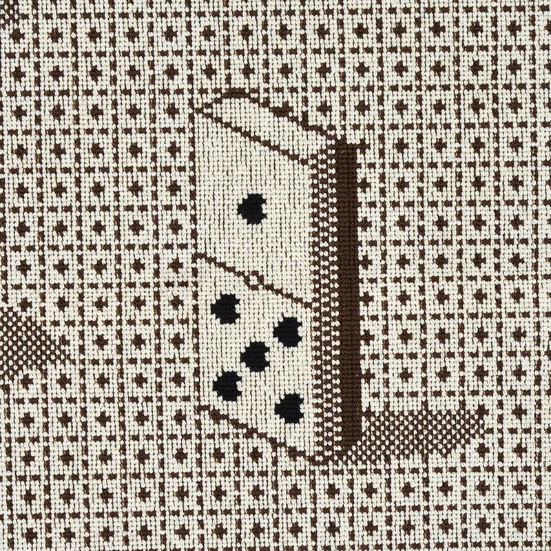 Schumacher Domino Pingl Brown Fabric