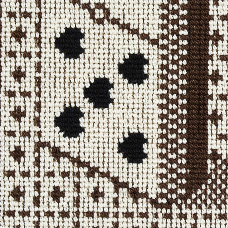 Schumacher Domino Pingl Brown Fabric