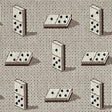 Schumacher Domino Pingl Brown Fabric