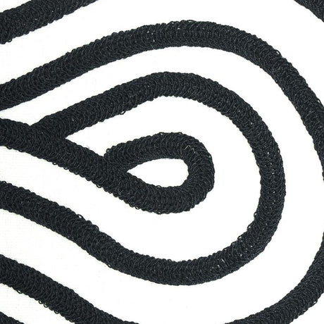 Schumacher Giraldi Embroidery Black Fabric